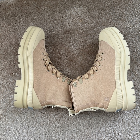 Everlane The Canvas Utility Boot Sustainable 6.5 Khaki Combat military boots - Picture 8 of 10